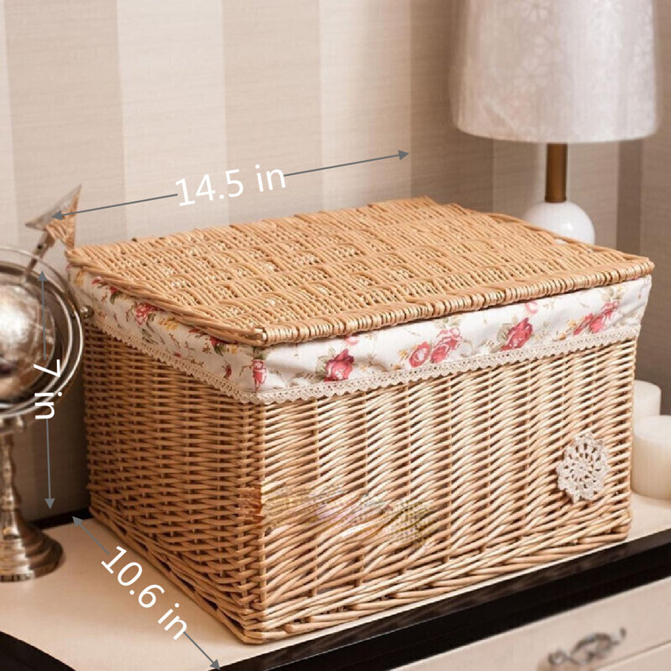 Umber Rea Wicker Laundry Hamper Wayfair Canada